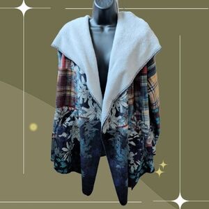 ✨ Nwt Johnny Was Ono Sherpa sweater Jacket Size M